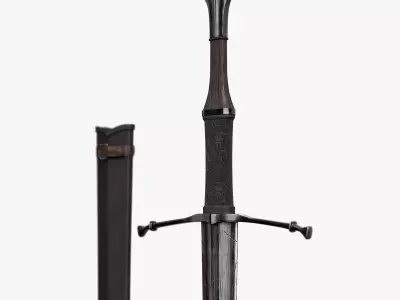 Medieval Knight Sword Low-poly 3D model purchase