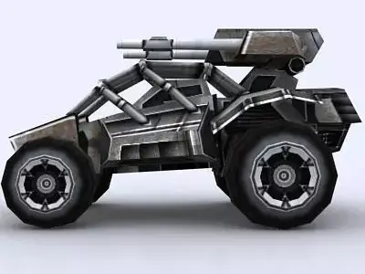 3DRT - Sci - Fi Forces - Jeep 3  Low-poly 3D model