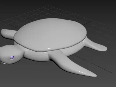 sea turtle turtle smooth finished 3D model 3dsmax 3D model