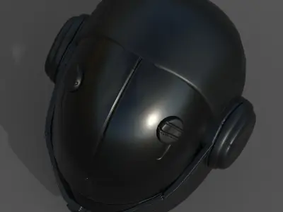 Helmet scifi military combat 3d  Low-poly 3D model