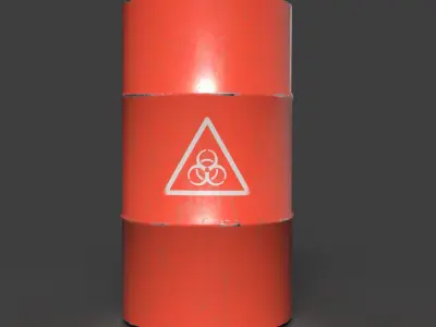 barrel Free low-poly 3D model buy