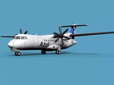 ATR  ATR-42-500 Azul 3D model