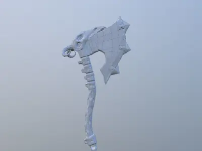Goat Axe Low-poly 3D model