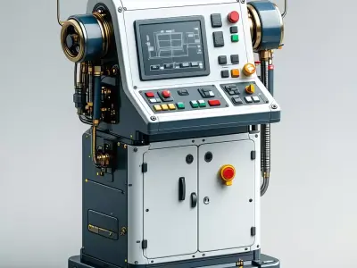 SciFi Control Panel Console Low-poly 3D model
