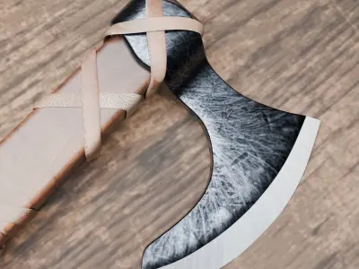 Axe 2 Low-poly 3D model purchase
