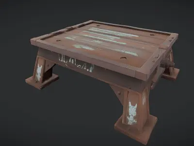 rusty industrial metal platform 3D model purchase