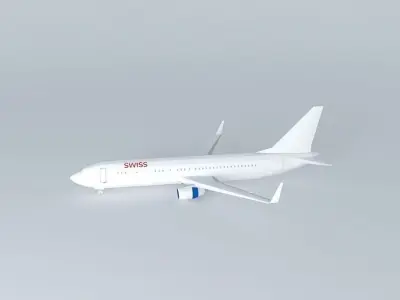 swiss fly 737 800 Free 3D model