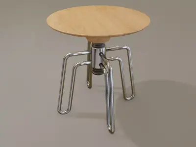Phillips Industrial Stool Chair by Sollos 3D model