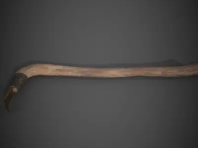 Bronze Age Adze Low-poly 3D model