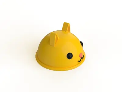 Cat Hat Cute Low-poly 3D model