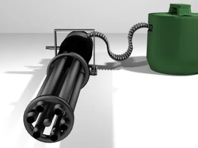 Gatling Gun Type 3 3D model