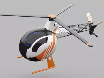  HELICOPTER 3D model