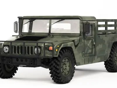 Humvee Military M1151 M1114 M998  M1097  M1113  M1046  3D Model Pack