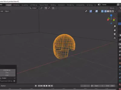 sporten helmet Low-poly 3D model