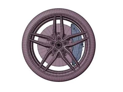 Audi Tire High Performance 3D model