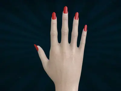 HAND-018 Woman right hand 3D model