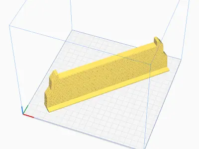 Viaduct Straight 1-87 FDM 3D print model