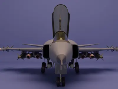 Saab JAS 39 Gripen 3D model shop