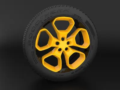 Huracan rims  Free 3D model