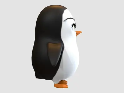 little girl penguin  3D model