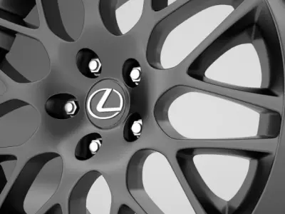 Lexus IS rims 3D model