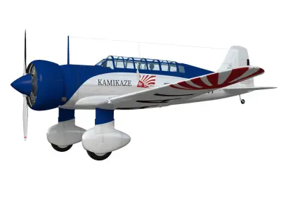 Mitsubishi Ki15 Babs 3D model buy