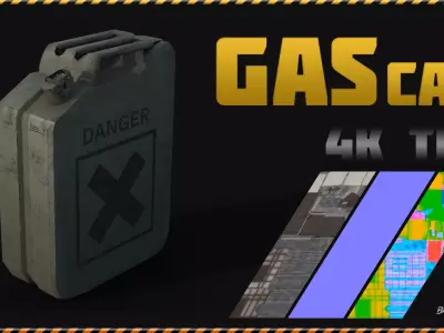 Gas Can  Low-poly 3D model