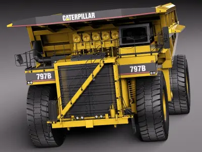 CAT Haul Truck 797B 3D model