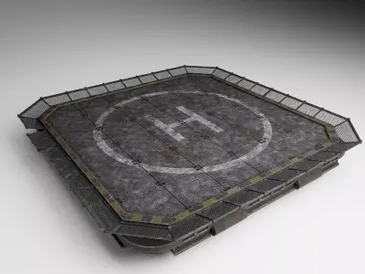Rusty Landing Pad  3D model