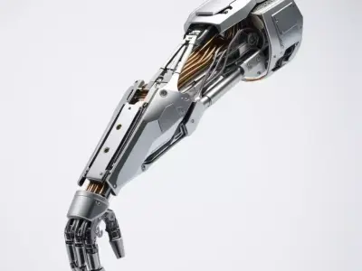 Futuristic Cybernetic Arm 3D Model 3D model