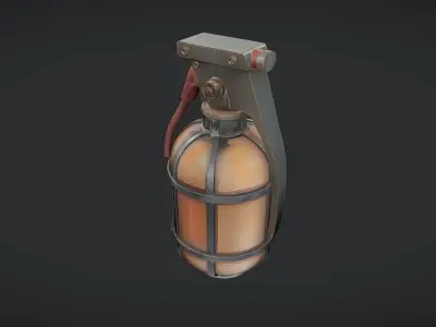military hand grenade 3D model buy