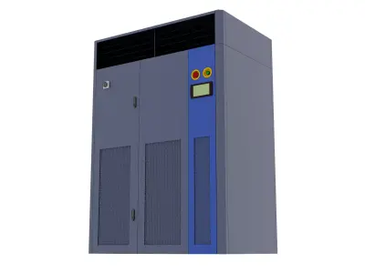 Industrial CRAC Unit System Set - 8 Variants 3D model