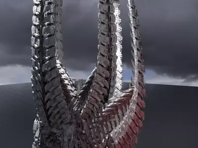 Alien Spine Tower 2  3D model