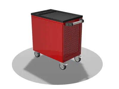 CRAFTING TABLE cart trolley 3D model