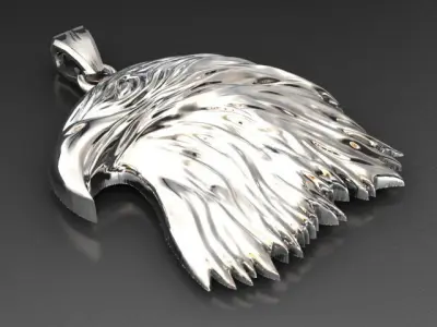 White Eagle Pendant  3D print model