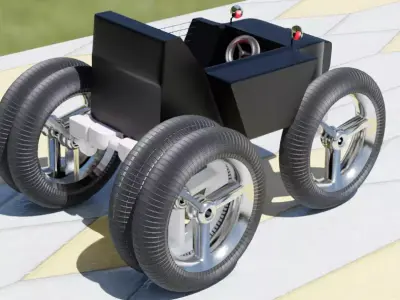 auto gun car her name is zihad a2 3D model