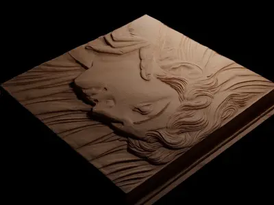 statue CNC 3d Print High Relief Sand Casting 3D print model