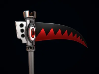 Soul Eater the Scythe Free low-poly 3D model