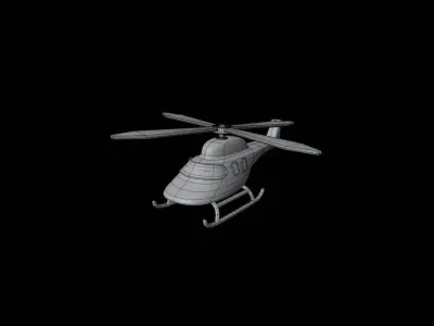 Helicopter 3D model from CGTrader