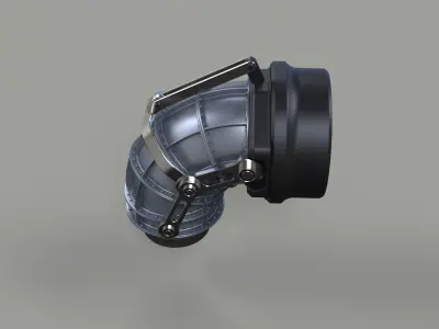 Jet nozzle 3D model