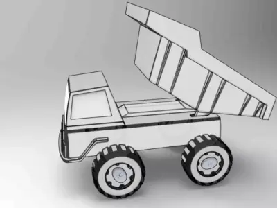 Toy Truck 3D print model get