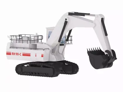 Excavator Mining RH90C Low-poly 3D model