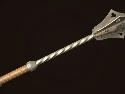 Mace 06 Low-poly 3D model