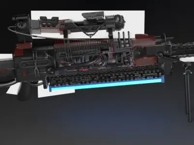 Sci fi Gun Free 3D model purchase