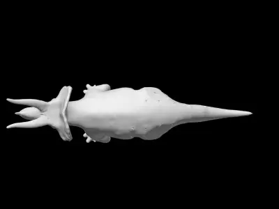 Triceratops Base Mesh Low-poly 3D model