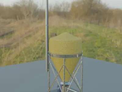 Corn Silo Version 1 Low-poly 3D model