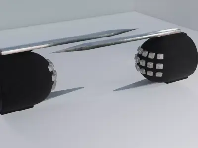 combat glove Low-poly 3D model