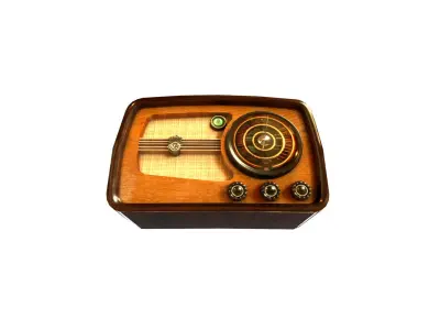 Low Poly Radio 3  maresal3d Low-poly 3D model