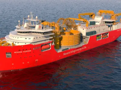 Cable Laying Vessel Nexan Aurora Used 3D model