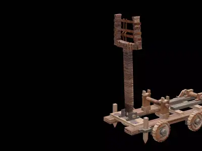 Toy Catapult Free 3D model